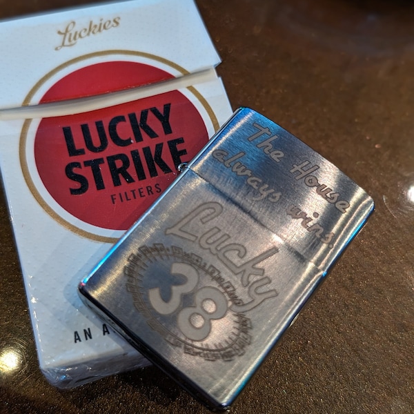 Fallout New Vegas Lucky 38 vintage style zippo