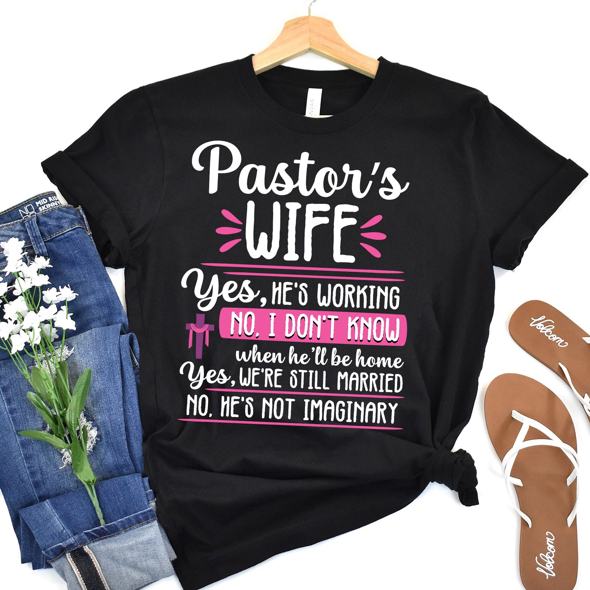 Funny Pastor Gifts gift for Pastor's Wife Pastor's Wife Shirt Preacher