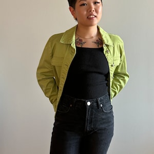 Green Y2K Style Blazer Jacket
