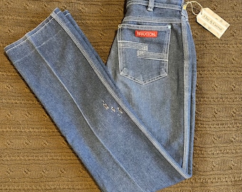 Vintage Light Wash High Waisted Straight Leg Braxton Denim Jeans