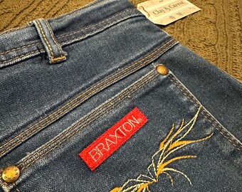 Vintage High Waisted Straight Leg Braxton Denim Jeans