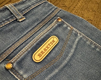 Vintage High Waisted Straight Leg Braxton Denim Jeans