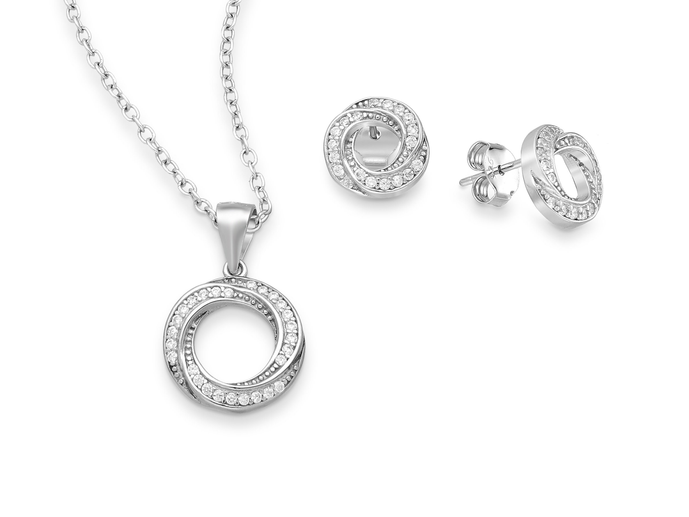 Adoré 925 Sterling Silver Circle Set - Etsy