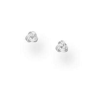 adoré 925 Sterling Silver Knot Push-Back Earrings