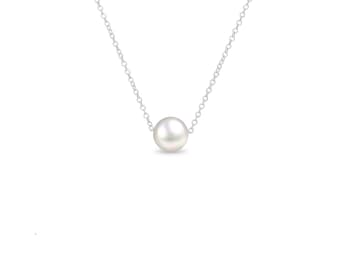 adoré 925 Sterling Silver Pearl Necklace