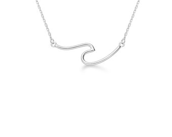 adoré 925 Sterling Silver Wave Necklace