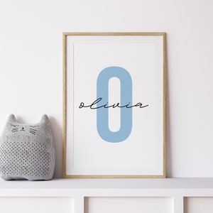Benutzerdefinierter Anfangsdruck, Name druckbar, personalisierter Namensdruck, personalisierter Anfangsnamendruck, benutzerdefinierter Namensdruck, Kinderzimmerdruck