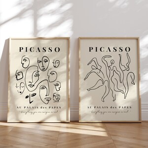 Picasso Print Set, Picasso, Picasso Print, Picasso Wall Art, Picasso Poster, Gallery Wall Set, Abstract Print Set, Wall Art Gallery Set