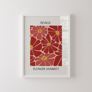 Flower Market Print Matisse Print Botanical Wall Art Floral Decor Posters Digital Download Flower Market Poster Gallery Wall Art Minimalist
