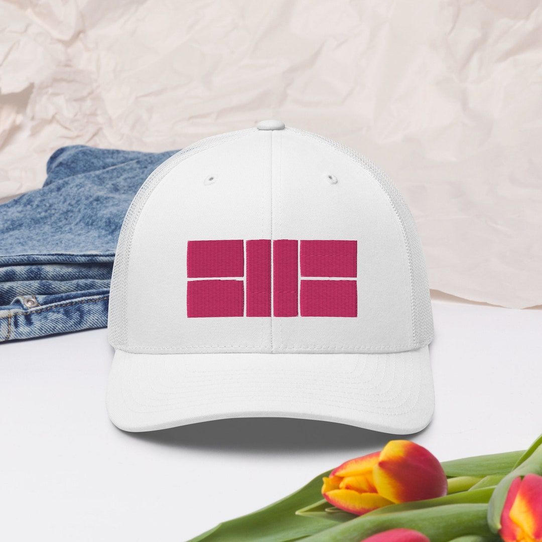 Women's Pickleball Hat Embroidered Pink Pickleball Court Pickleball