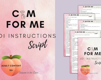 JOI Script, Adult Content, Camgirl Fansly Twitch (PDF Download)