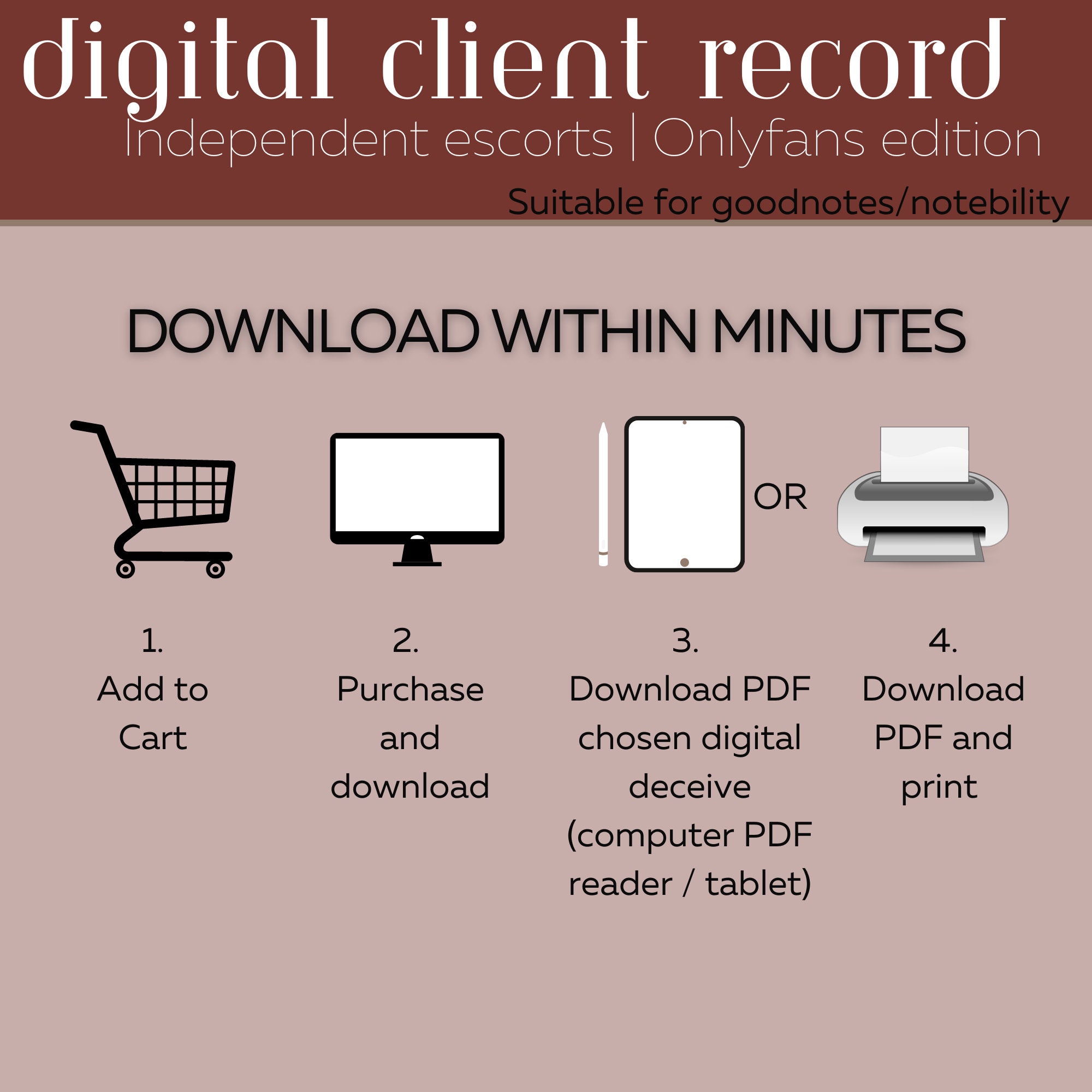 Adult Services Client Record Book DIGITAL, Onlyfans Client Record, Only ...