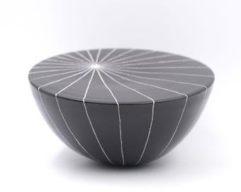 Abstract Ceramic Sculpture, Modern Stoneware Art Object, Black Geometric Sculpture, Minimalist Pottery Decor, Resilience Series Sculpture