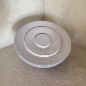 Modern Ceramic Sculpture, Salt Fire Stoneware Sculpture, Artistic Sphere, Original Gift, Unique, Home Decor, Hand Thrown, Tabletop Sculpture