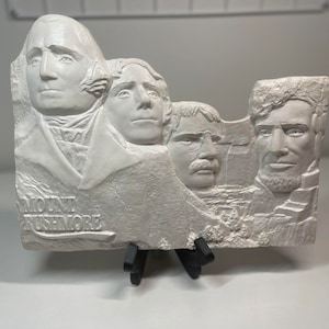 Mount Rushmore Sculpture, Mt Rushmore gift, Mt Rushmore Statue, Washington, Jefferson, Roosevelt, Lincoln wall decoration