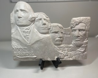 Mount Rushmore Sculpture, Mt Rushmore gift, Mt Rushmore Statue, Washington, Jefferson, Roosevelt, Lincoln wall decoration