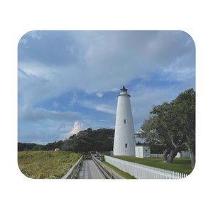 Ocracoke Island Lighthouse Outer Banks OBX North Carolina NC Mouse Pad (Rectangle)