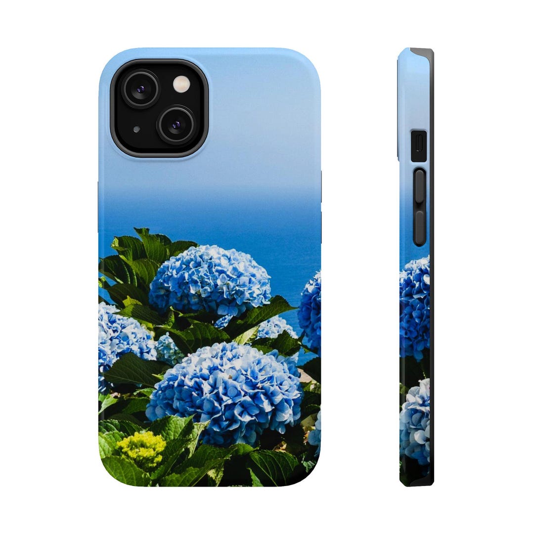 Blue Hydrangea, Hydrangea, Hydranga, Magsafe Tough Cases, iPhone Case