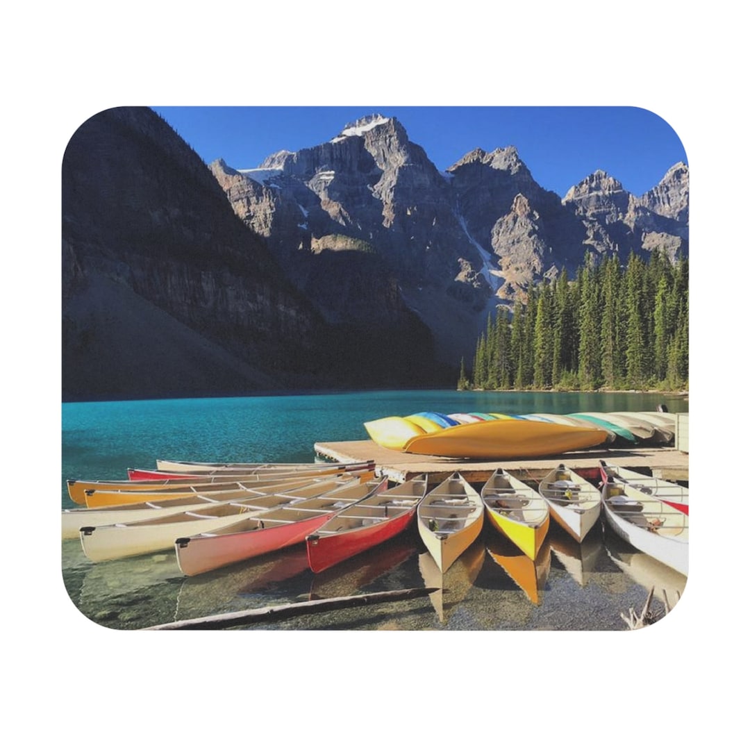 Banff National Park Mouse Pad: Canoe Lake View - Etsy