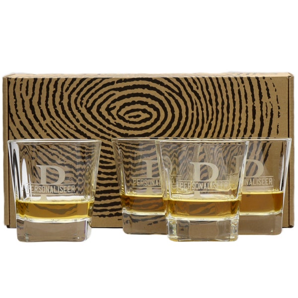 Engraved Whiskey Glasses Etsy UK
