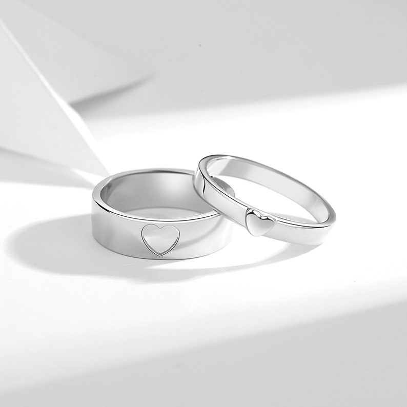 Personalized Matching Ring for Couples 925 Sterling Silver Etsy