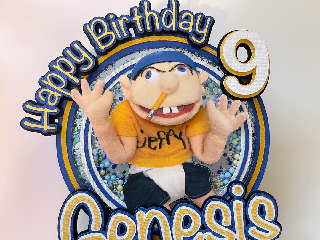 Jeffy the Puppet Cake Topper/ Shaker Cake Topper Etsy