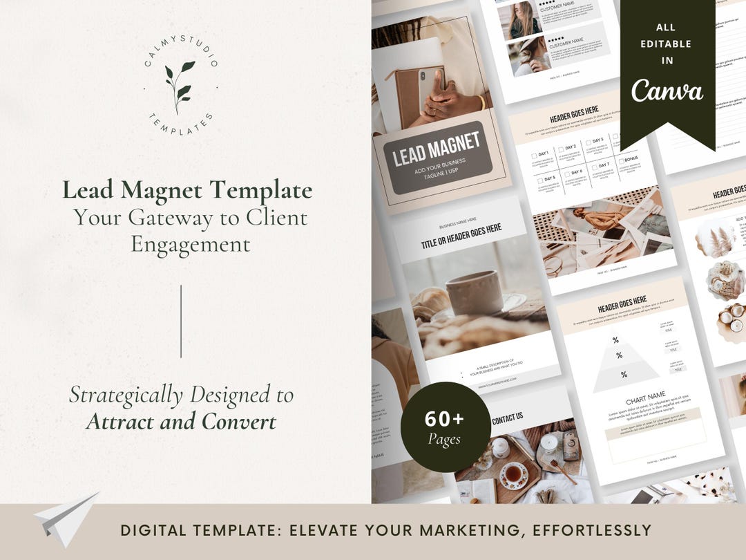 Lead Magnet Template, Canva Template for Coaches, Email List Building ...