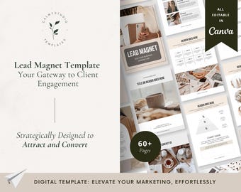 Lead Magnet Template, Canva Template for Coaches, Email List Building Kit, Opt-In Freebie, Digital Product Creator for Service Providers