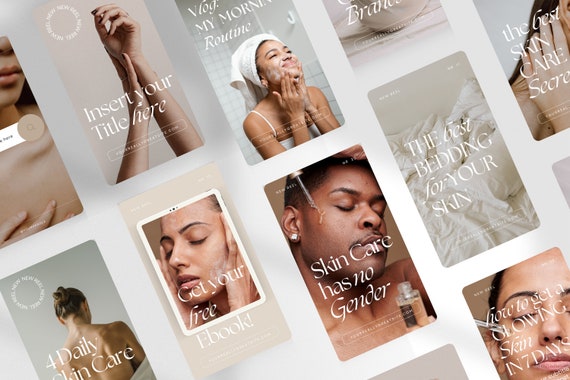 Instagram Reel Cover Templates Canva Instagram Reel Covers Wellness  Branding Instagram Reels Cover Skin Care Branding IG Reels 