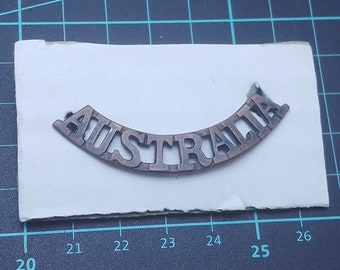 WW1 WW2 Australian army shoulder title badge single