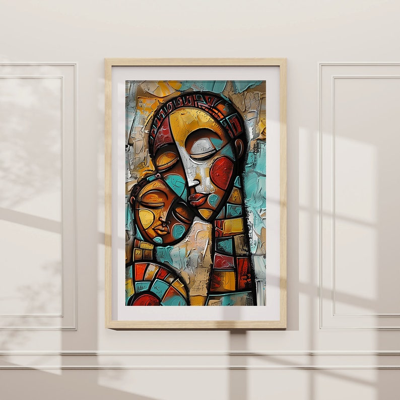 Mother's Day, Black Woman Art, African American Wall Art, Black Art ...
