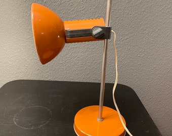Tischleuchte Metall Orange