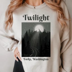 Twilight Inspired Crewneck Sweatshirt | Cozy Unisex Apparel for Fans, Casual Wear, Gift for Eco-Conscious, Twilight Lovers, Winter Fashion
