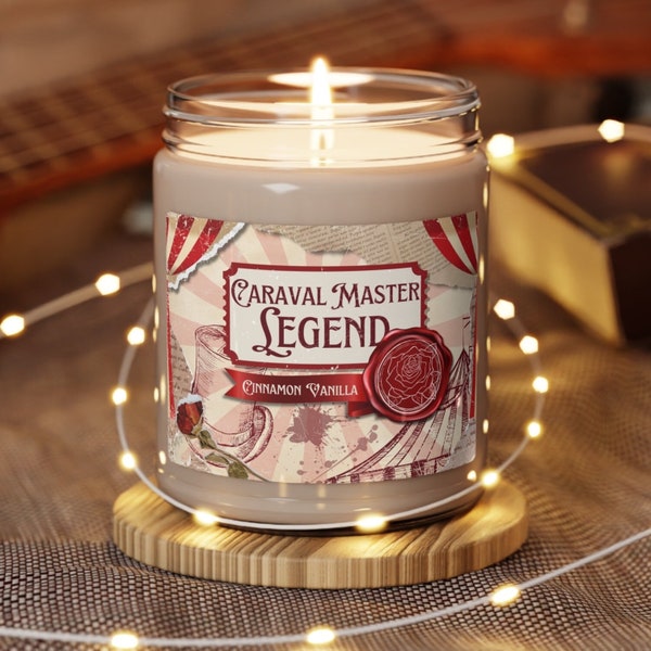 Caraval Master Legend Themed Scented Soy Candle, 9oz