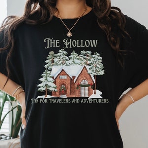 The Hollow Inn For Travelers and Adventurers Cottage Inspired Once Upon A Broken Heart Cotton T-Shirt