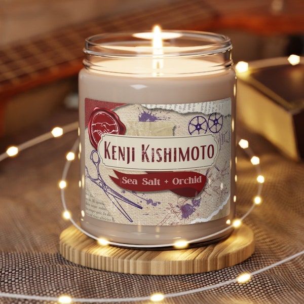 Kenji Kishimoto Character Shatter Me Book Series Inspired Scented Soy Candle, 9oz