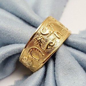 Lucky Symbol Ring Etsy UK