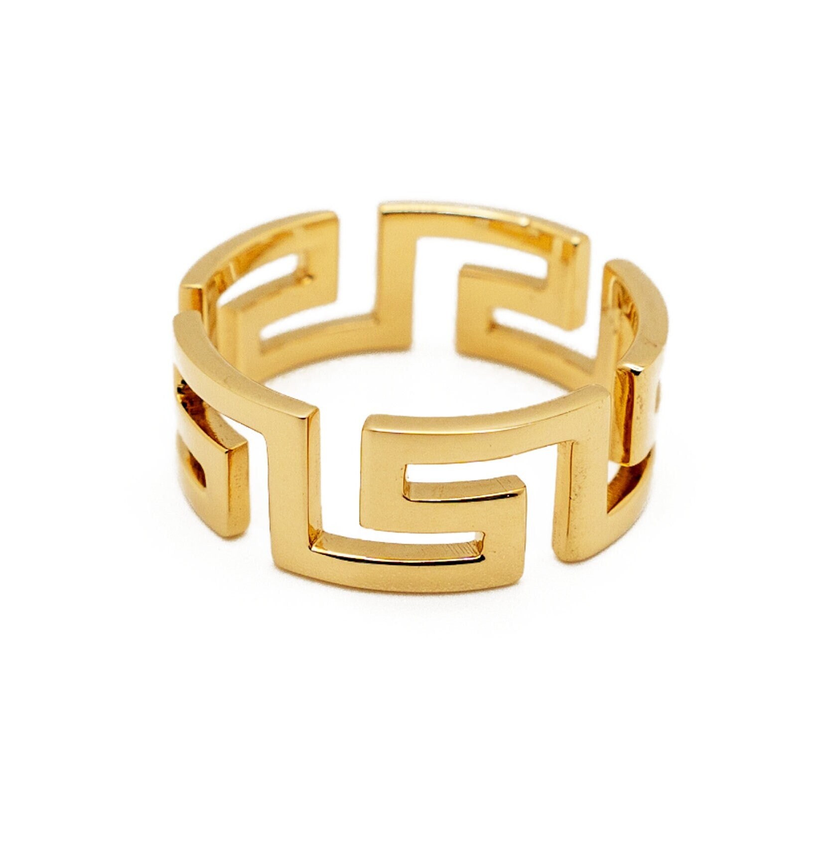 Versace Medusa Ring Made With 18K Gold by Hip Hop Industry Favorite Jeweler  TraxNYC.