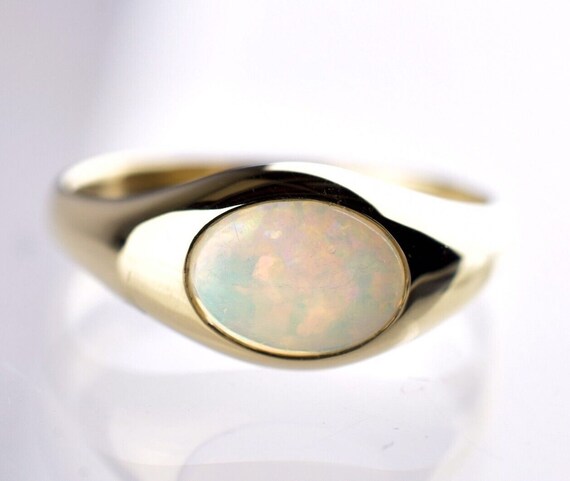 October Birthstone Signet Ring October Birthstone Signet Ring