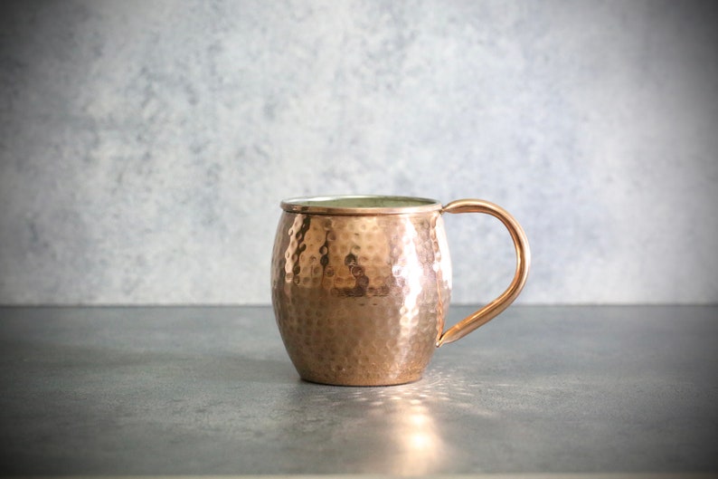 Copper Moscow Mule Mug, Engraved Solid Copper Mug Moscow Mule Mug
