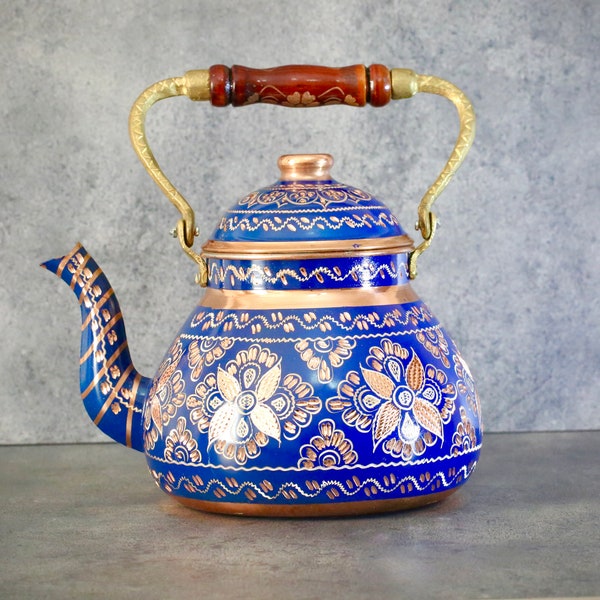 Copper Tea Kettle Etsy