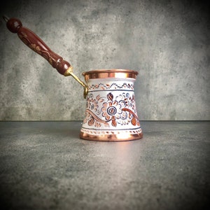 Small Coffee Maker, Cezve Ibrik Briki, Turkish Solid Copper Coffee And Tea Maker, The Best Coffee Maker, Briki Coffee Pot, Copper Coffee Pot