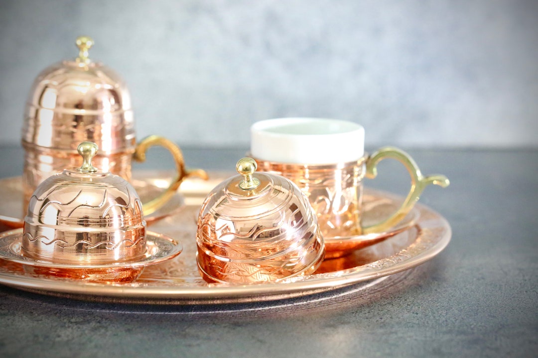 Turkish Coffee Cup Set, Espresso Cups and Saurcers Set - Etsy