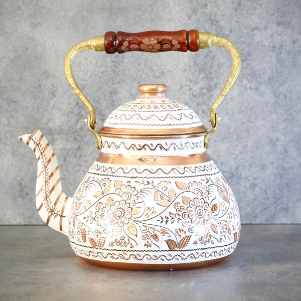 Antique Tea Kettle Etsy