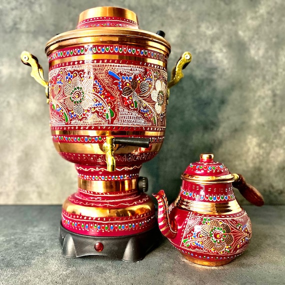 【１点限り】【可愛いロシア雑貨】サモワール型小物入れ　紅茶缶 1点限り】【可愛いロシア雑貨】サモワール型小物入れ 紅茶缶 1点限り