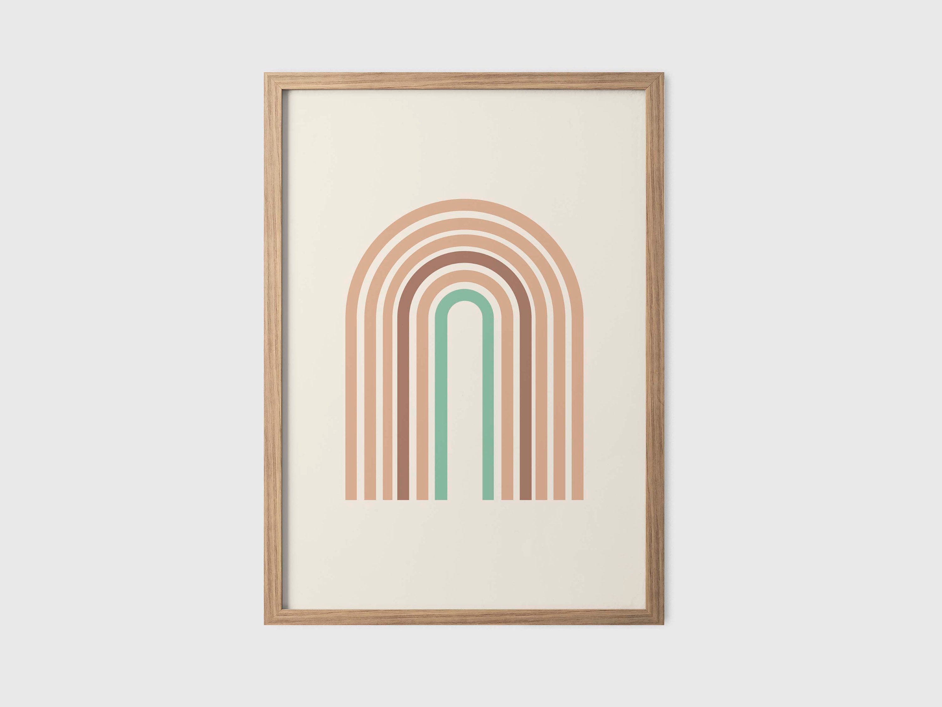 Boho Printable Wall Art Set of 3, Mid Century Modern Wall Art Prints ...