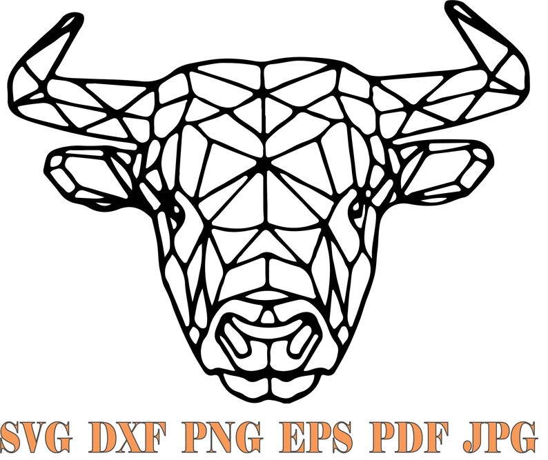 Cow Svg, Bull Svg, Horn, Animal Svg, Cow Head Svg, Tattoo Art
