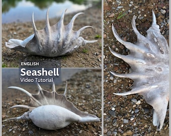 Video tutorial, wet felting, wet felting course, DIY felting, felting technique, step-by-step instructions wet felting, felted seashell