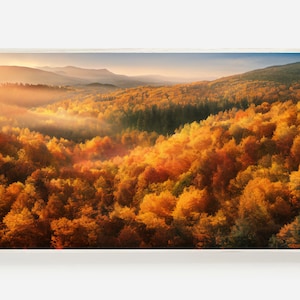 Frame TV Autumn Landscape Art, Samsung Frame TV Landscape art, Frame tv autumn forest art, fall landscape digital download frame tv