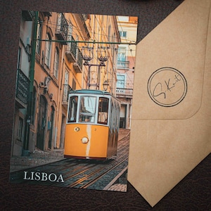Lisbon Postcard | Portugal Postcard | Greeting Card | Travel Postcard | Wanderlust | Lisbon Tram